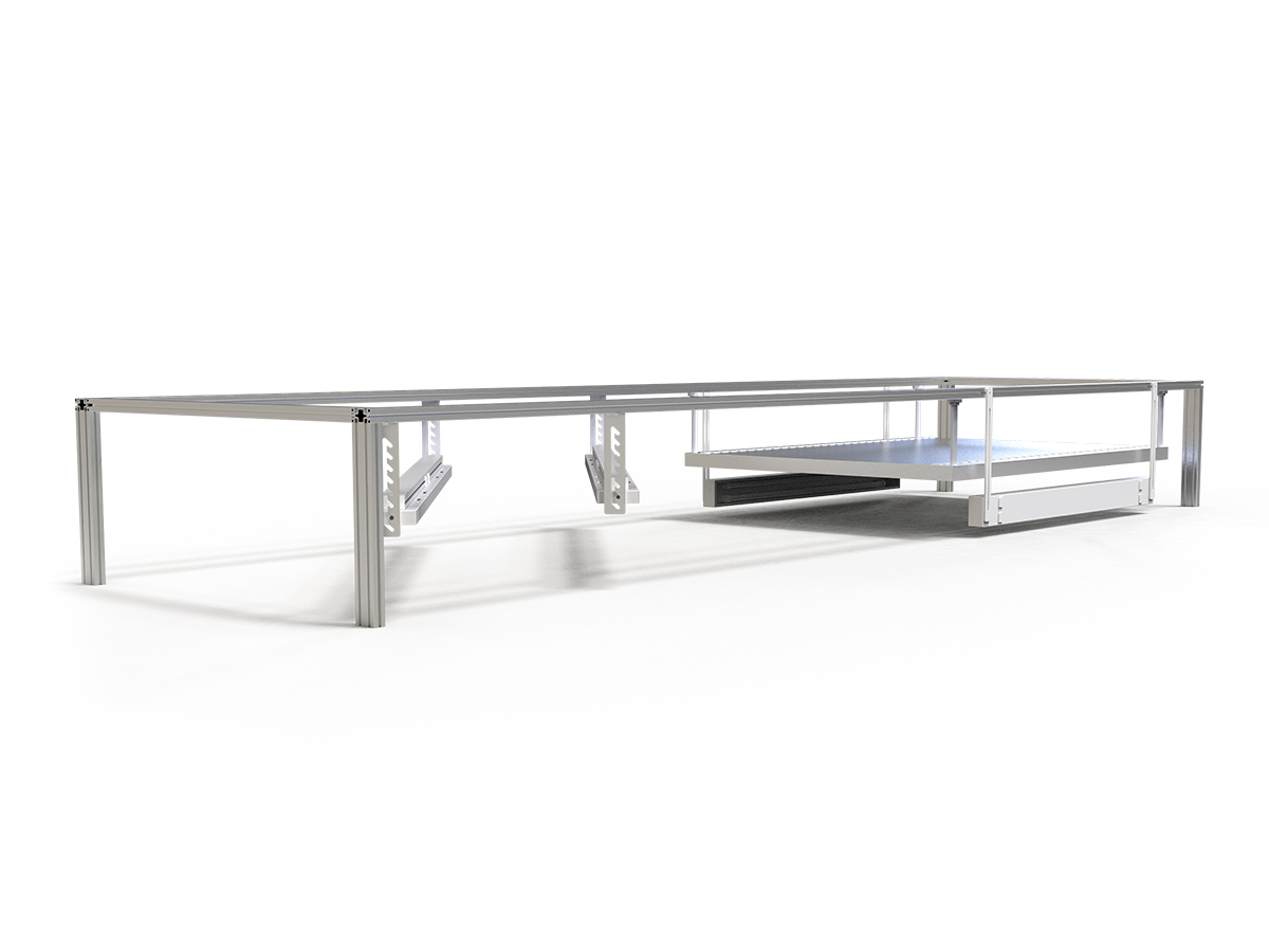 Peralatan instalasi jalur flatbed